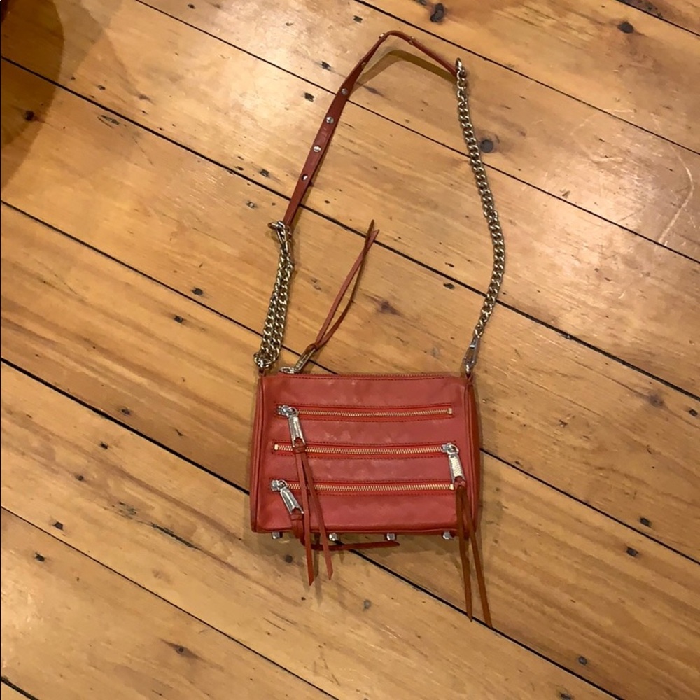 Rebecca minkoff orange cross body bag